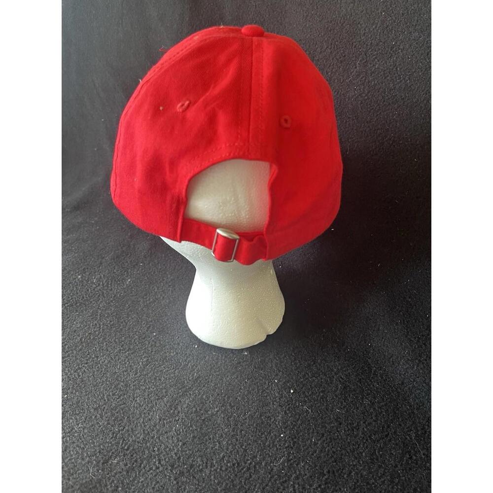 Disney Mickey Mouse Solid Red Hat Baseball Cap Rn… - image 2